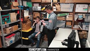 Straight twink tricked into getting pounded by mall cop