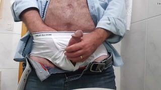 Old Man pissing and teasing